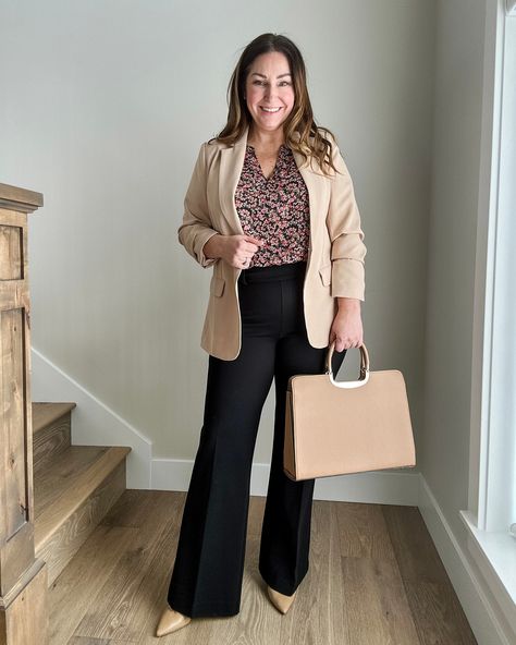 10 Transitional Spring Workwear Outfits - The Recruiter Mom Business Professional Outfits For Women Mid Size, Midsize Petite Work Outfits, Spring Workwear Women, Business Professional Outfits For Curvy, Spring 2024 Business Casual Outfits For Women, Size 12 Business Casual Work Outfits, Size 14/16 Work Outfits, Florida Work Outfits Women, Spring Work Outfits For Women Plus Size