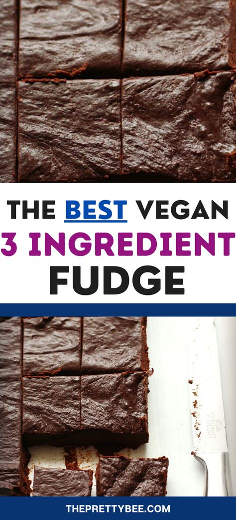 This is the BEST vegan fudge recipe! I make this every holiday season and my family loves it. It's not grainy like other recipes - just super smooth, rich, and chocolatey. Vegan Fudge With Condensed Coconut Milk, Vegan Fudge Recipe, Vegan Fudge Recipes, Dairy Free Fudge, Rich Chocolate Dessert, Homemade Chocolate Candy, Nut Free Desserts, Gluten Free Fudge, Vegan Fudge