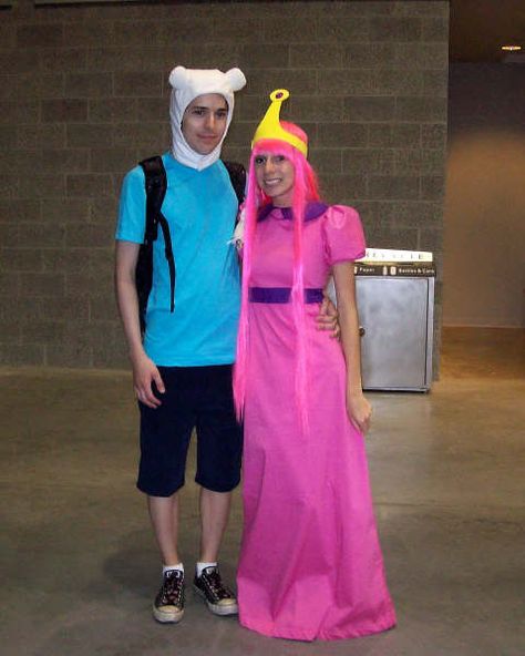 Princess Bubblegum of Adventure Time Fin And Princess Bubblegum Costume, Finn And Princess Bubblegum Costume, Princess Bubblegum Costume, Bubblegum Costume, Princess Bubblegum Costumes, Bubblegum Cosplay, Finn And Princess Bubblegum, Princess Bubblegum Cosplay, Adventure Time Cosplay