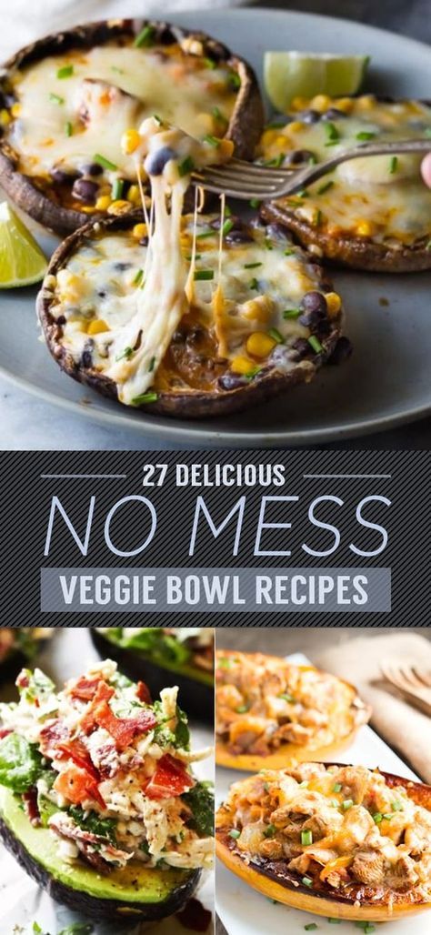 Carbless Meals, Veggie Bowl Recipe, Vegeterian Dishes, Pescatarian Meals, Portabella Mushroom, Meals Vegetarian, Veggie Bowls, Lunch Bowls, Risotto Dishes