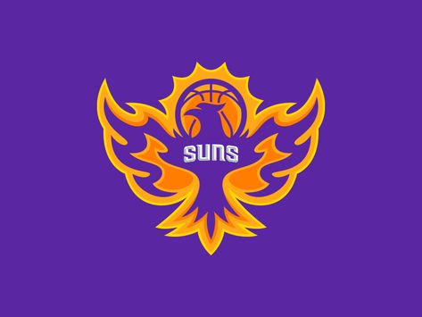 Fire Logo Design, Basketball Logo Design, Phoenix Suns Basketball, Heart On Fire, Fire Logo, Different Design Styles, Sun Logo, Design Basics, Logo Redesign