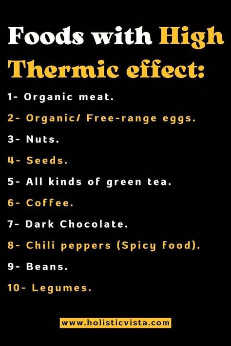 Good With High Thermic Effect, Foods That Have A High Thermic Effect, Thermic Foods List, Metabolic Food List, Foods With High Thermic Effect, High Thermic Effect Foods, Thermogenic Foods List, High Thermic Foods List, High Thermic Effect Food List