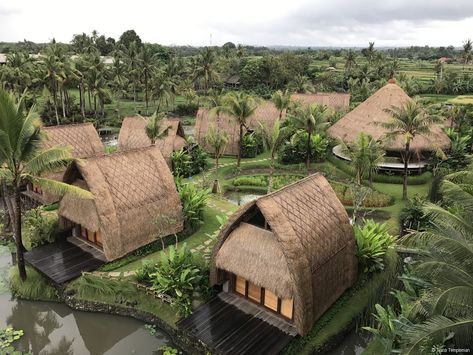 Wyndham Tamansari Jivva Resort Bali review – The Travel Temple Bungalow Resort Design, Small Resort Design Plan, Mini Resort Ideas, Farm Resort Ideas, Bali Resort Villa, Eco Resort Architecture, Landscape Resort, Village Reference, Cabin Village