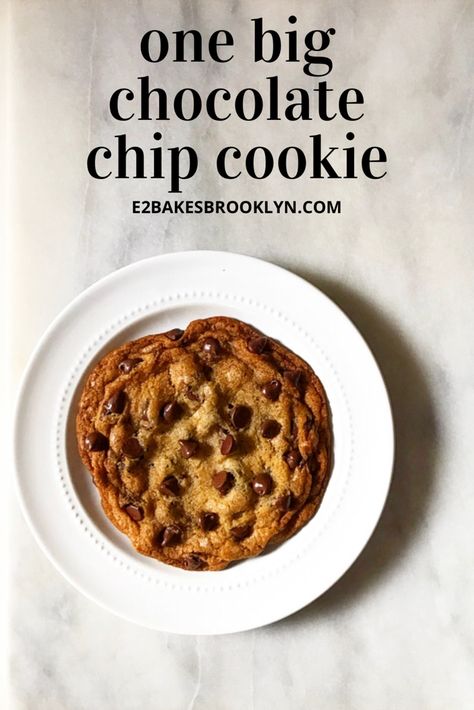 One Cup Chocolate Chip Cookie, Vegan Microwave Cookie, One Big Cookie, Single Serve Cookie No Egg, Baking For One, One Person Cookie, One Big Cookie Recipe, One Big Chocolate Chip Cookie, Big Cookie Recipe