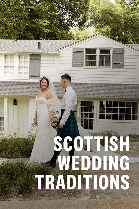 Scottish Wedding Traditions Handfasting, English Wedding Traditions, Scottish Highland Wedding, Appalachian Wedding Traditions, Scottish Handfasting Ceremony, Traditional Scottish Wedding Dress, Welsh Wedding Traditions, Scottish Winter Wedding, British Wedding Traditions