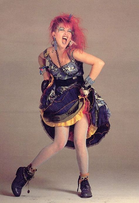 Cyndi Lauper Costume, Cindy Lauper 80's, Look 80s, 80s Punk, 80s Look, 80’s Fashion, Havana Nights, The Wedding Singer, Cyndi Lauper