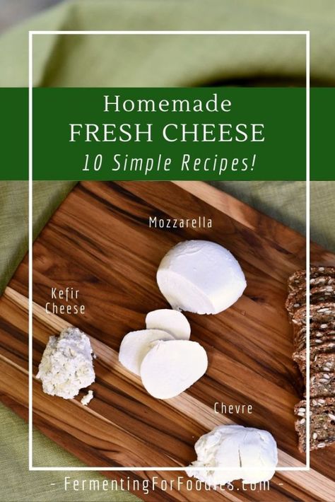 Cheese Making For Beginners, Making Cheese At Home, Cheese Recipes Homemade, Fermented Dairy, Homemade Milk, Cheese Making Recipes, Deep Pantry, Making Cheese, Dairy Recipes