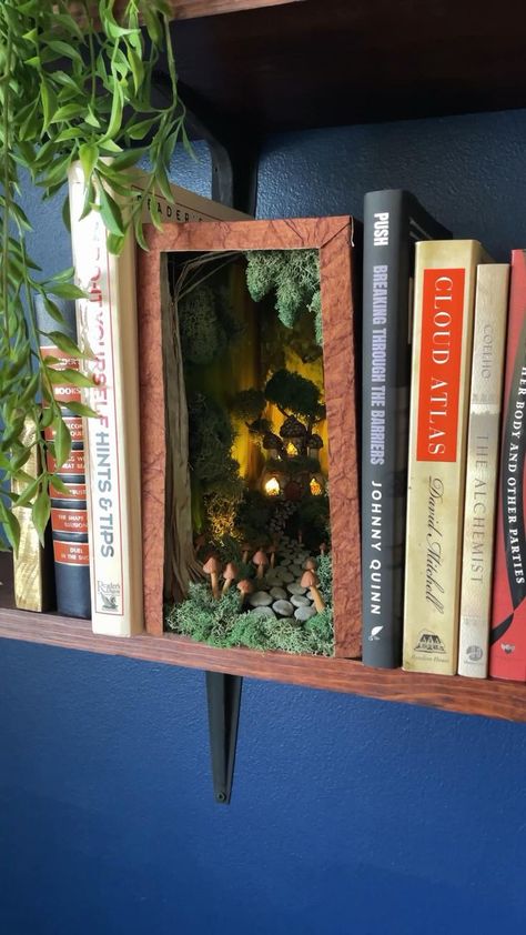 DIY Fairy Castle Book Nook | Full Tutorial on YouTube | YStreetStudio in 2022 | Easy diy art, Diy crafts to do, Diy art Fairy Woodland, Bookshelf Art, Fairy Castle, Pinterest Diy, Diy Fairy, Origami Crafts Diy, Woodland Garden, Diy Crafts To Do, Book Nook