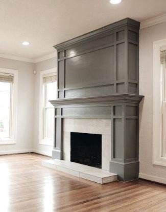 Fireplace Mental, Best Fireplace, Fireplace Accent Walls, Wood Fireplace Surrounds, Mantle Design, Fireplace Mantel Designs, Fireplace Update, Paint Fireplace, Brick Fireplace Makeover