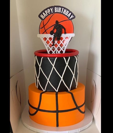 Basketball Cake Design Birthday, Basketball Cake Design, Basketball Cake Ideas, Basketball Cakes, Basketball Treats, Basketball Birthday Cake, Christmas Stickers Printable, Basketball Party Decorations, Big Birthday Cake