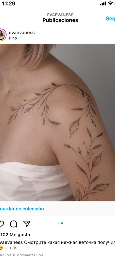 Core Tattoos Women, Leaf Hip Tattoos Women, Left Shoulder Tattoo Women, Leaf Shoulder Tattoo, Plant Shoulder Tattoo, Ethereal Tattoo Sleeve, Foliage Tattoo, Tattoo Future, Rosemary Tattoo