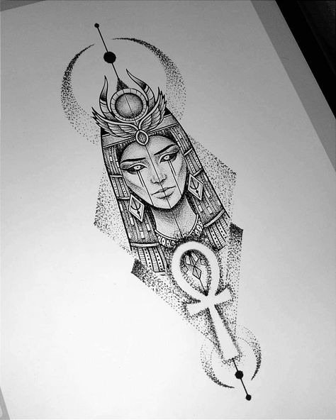 Egyptian Tattoo For Women, Egyptian Goddess Tattoo, Pharaoh Tattoo, Egypt Tattoo Design, Egyptian Cat Tattoos, Egyptian Tattoo Sleeve, Egypt Tattoo, Goddess Tattoo, Warrior Tattoos