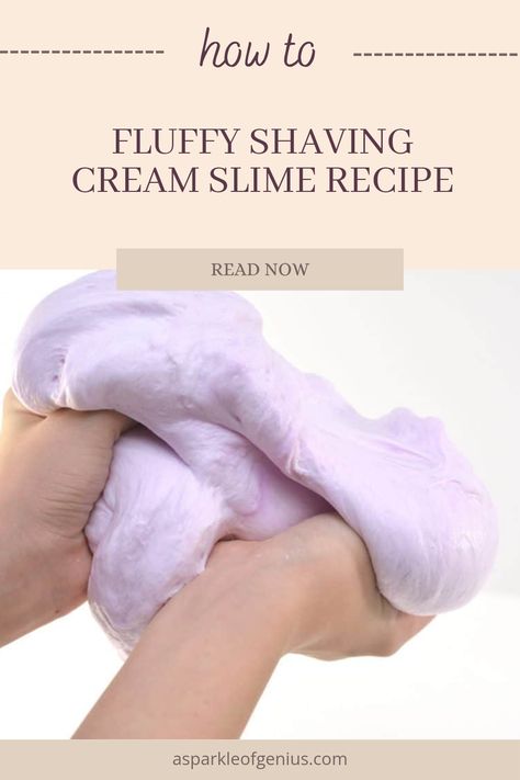 Looking for a fun and easy craft to do with kids? Check out this fluffy shaving cream slime recipe! It's a simple and enjoyable activity that only takes minutes to prepare. Perfect for sensory play, this slime is squishy, stretchy, and an absolute blast to play with! Plus, you'll love how it gets those little fingers engaged and creative. Get the kids involved and watch them have a great time making this light and fluffy slime that everyone will adore. Perfect for rainy days or a group activity! How To Make Slime With Shaving Cream, Fluffy Slime Recipe Shaving Cream, Stretchy Slime Recipe, Puffy Slime Recipe, Shaving Cream Slime Recipe, Shaving Cream Slime, Best Slime Recipe, Slime Without Shaving Cream, Slime Recipe Easy