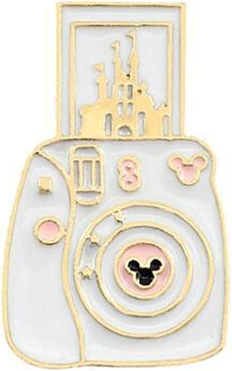 Amazon.com: Flairs New York Premium Handmade Enamel Lapel Pin Brooch Badge (White Magic Instant Camera, 1 Pin) : Clothing, Shoes & Jewelry Ice Breaking, New York Theme, Disney Pin Trading, Cute Camera, Backpack Pins, Novelty Buttons, Pin Trading, White Magic, Disney Trading Pins