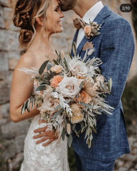 Wedding Theme Color Schemes, Silk Flower Wedding Bouquet, Rusting Wedding, Wedding Collage, Boho Wedding Bouquet, Sparkle Wedding Dress, Rustic Wedding Bouquet, Bridal Bouquet Flowers, Outdoor Fall Wedding