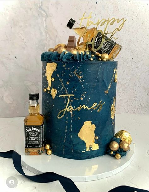 Navy Cakes, 50th Birthday Party Themes, Cupcake Queen, Chocolate Cake Designs, Dad Birthday Cakes, Bottle Cake, Beer Cake, Elegant Birthday Cakes, Birthday Ideas For Her