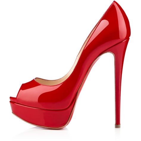 Christian Louboutin Lady Peep (3.640 BRL) ❤ liked on Polyvore featuring shoes, pumps, heels, christian louboutin, zapatos, red, new arrivals, peep toe platform pumps, red shoes and red pumps Heels Christian Louboutin, Christian Louboutin Wedding Shoes, Louboutin High Heels, Christian Louboutin Outlet, Christian Louboutin Boots, Manolo Blahnik Heels, Design Moda, Prom Heels, Jimmy Choo Heels