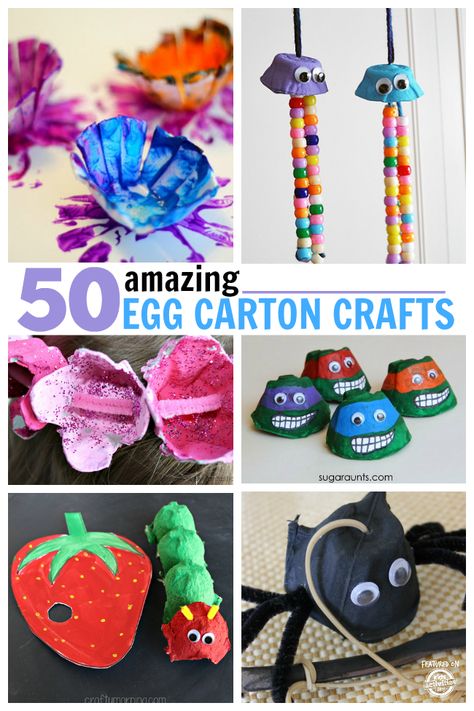 50 Amazing Egg Carton Crafts Egg Carton Crafts For Kids, Egg Cartons, Egg Carton Crafts, Festive Crafts, Egg Carton, Crafts For Kids To Make, Easy Crafts For Kids, Recycled Crafts, Preschool Art