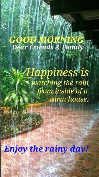 Rainy Morning Quotes, Rainy Day Images, Good Morning Rain, Rainy Good Morning, Good Morning Rainy Day, Rainy Day Quotes, Saturday Morning Quotes, Good Morning Winter, Good Morning Dear