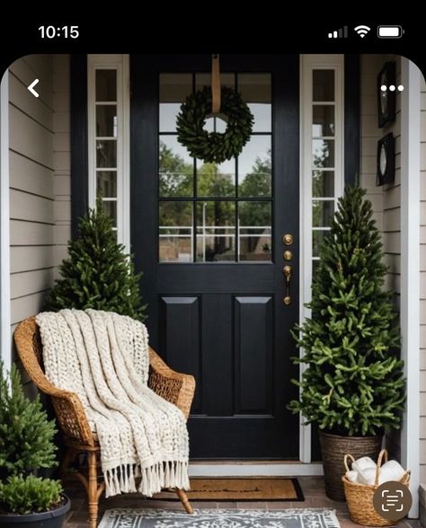 Front Door Trees Entrance, Front Door Porch Ideas Entrance, Front Door Ideas Entrance, Front Door Styling, Front Door Decor Ideas Entrance, Front Door Flowers, Small Front Porch Ideas Entrance, Small Front Porch Decorating Ideas, Moody Organic