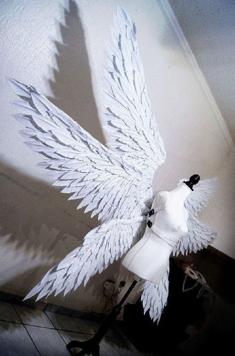 Cosplay Wings, Costume Wings, Diy Wings, Angel Costume, Bird Wings, Drawing Simple, White Angel, White Wings, Wings Costume