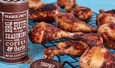 Grilled Chicken Drumsticks, Sous Vide Chicken, Coffee Rub, Roasted Ham, Trader Joes Recipes, Bbq Rub, Chicken Drumsticks, How To Grill Steak, Trader Joe