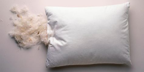 goodhousemag How To Clean Bed, Large Bed Pillows, Wash Feather Pillows, Bed Reading Pillow, Southern Charm Decor, Bean Bag Bed, Clean Bed, Feather Bed, Euro Pillows