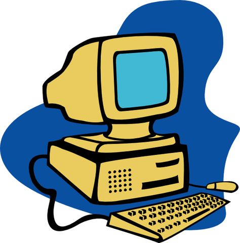 Old Computer Drawing, Computer Pictures, Computer Clipart, Kids Lab, About Computer, Old Computer, Computer Drawing, Computer Vector, Book Clip Art