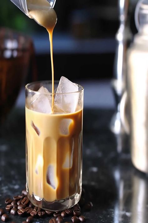 First Watch Iced Coffee Copycat Recipe Iced Coffee Recipe With Instant Coffee, Iced Decaf Coffee Recipe, How To Make Iced Coffee At Home With Instant Coffee, How To Make Iced Coffee At Home Videos, First Watch Iced Coffee Recipe, Coffee Punch, Iced Coffee At Home, Coffee Granules, Kitchen Guide