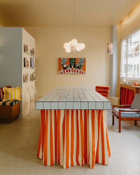 Bold Curtains, House Vibes, Tool Shop, Design Del Prodotto, Pierre Frey, Interior Fabric, Table Ideas, Upholstered Headboard, Riga