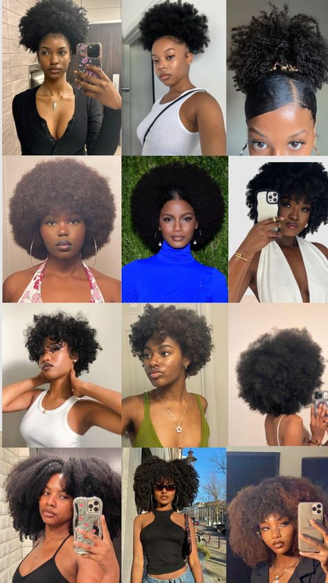 #afro #beauty #blackwomen Freeform Afro, Afro Blowout, Afro Bun, Big Afro, Afro Beauty, Black Afro, Short Afro, Birthday Hair, Dream Aesthetic