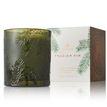 Green Glass Candle Green Glass Candle, Thymes Frasier Fir, Candle Sets, Frasier Fir, Aromatic Candles, Selling Candles, Green Candle, Glass Jar Candles, Glass Molds