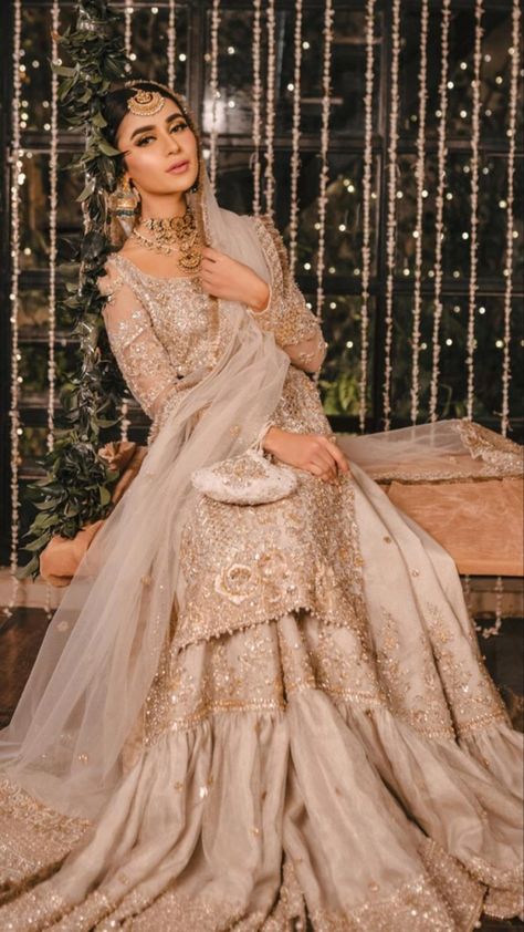 Nikah Outfit, Nikah Dress, Desi Wedding Dresses, Nikkah Dress, Asian Wedding Dress, Bridal Dresses Pakistan, Beautiful Pakistani Dresses, Bridal Dress Fashion, Indian Bridal Dress