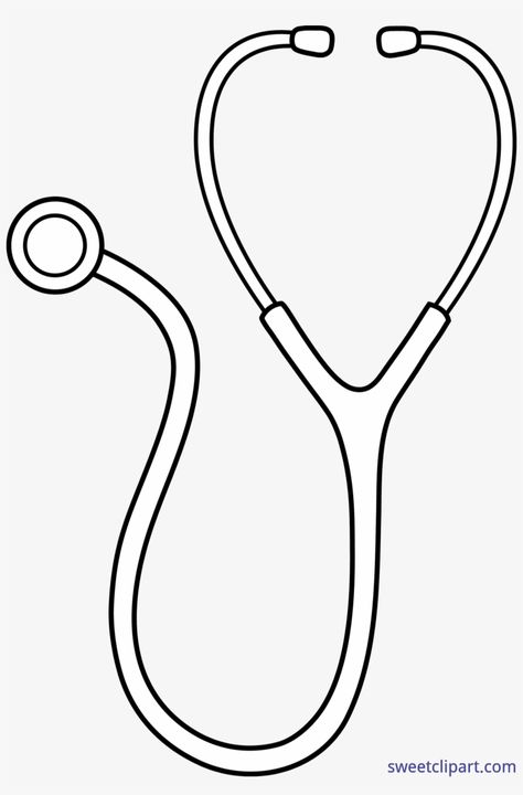 How To Draw Stethoscope, Doctor Stethoscope Drawing, Stethoscope Drawing Art, Stethoscope Doodle, Medicine Drawing, Stethoscope Drawing, Stethoscope Clipart, Stethoscope Tattoo, Doctor Clipart