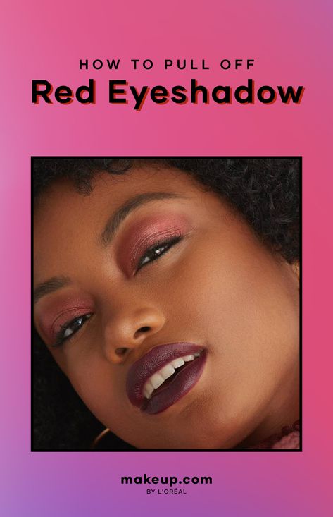 How to Wear Red Eyeshadow How To Apply Red Eyeshadow, Red Eyeshadow Looks, Eyeshadow Looks Step By Step, Red Eyeshadow Look, Eyeshadow For Hooded Eyes, Red Eye Makeup, Eyeshadow Tips, Deep Set Eyes, Cute Eyeshadow Looks