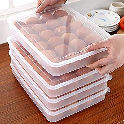 Eggs Holder, Clean Refrigerator, Egg Container, Airtight Storage, Egg Box, Egg Storage, Refrigerator Storage, Kitchen Cabinets Makeover, Plastic Eggs