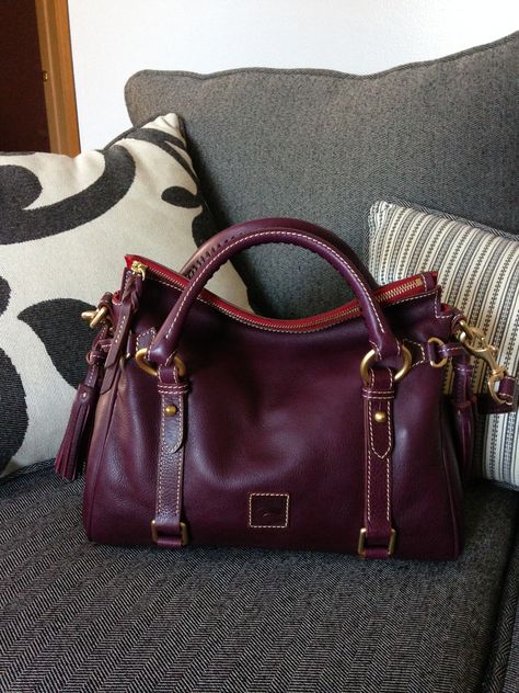 Dooney and Bourke Florentine Satchel in Plum Iphone Bag, Bag Diy, Burberry Handbags, Crossbody Wallet, Dooney And Bourke, Prada Handbags, Shoulder Messenger Bag, Gucci Handbags, Coach Swagger Bag