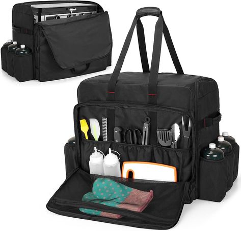 【 Roomy Space 】: The deluxe oven carrying case has a spacious storage area, which is mainly compatible with Camp Chef oven stove combo, and compatible with Hike Crew outdoor gas camping oven. If you want to place other models, please measure your models carefully before purchasing. 【 Convenient Carry 】: 2 portable handles with padded and 2 short straps on both sides are possible to carry the camp oven bag for short distances or to the car trunk and RV Camping Oven, Camp Oven, Oven Bag, Oven Cover, Oven Stove, Bbq Essentials, Comfortable Camping, Camp Chef, Camping Bbq