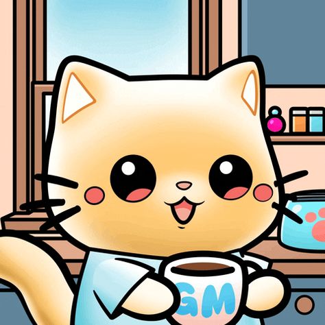 Good Morning Cat Gif, Latest Good Morning Gif, Good Morning Cat, Latest Good Morning, Morning Cat, Good Morning Animation, Cool Graphics, Morning Gif, Good Morning Gif