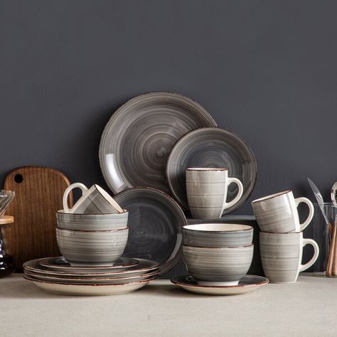 Stoneware Dinner Sets, Rustic Dinnerware, Dining Room Style, Stoneware Dinnerware Sets, Porcelain Tableware, Stoneware Dinnerware, Home Restaurant, Holiday Dinner, Tableware Set