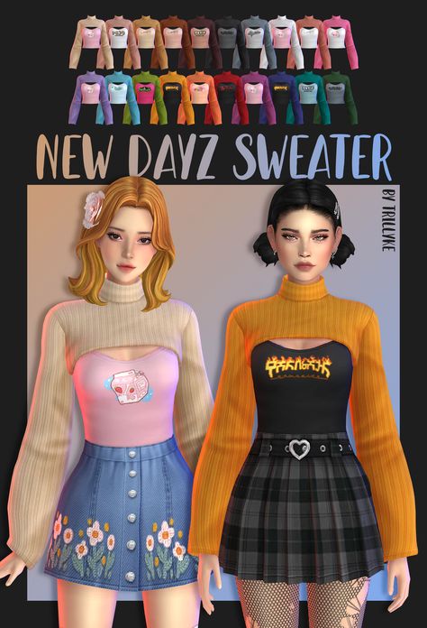 Sims 4 Cc 90s Clothes Maxis Match, Maxis Match Sims 4 Clothing, Mabel Pines Outfit Ideas, Sims 4 Cc Clothes Indie, Ts4 Cc 2023, Cute Sims 4 Clothes, Sims 4 Plus Size Cc, Sims 4 Cc Colorful Clothes, Sims 4 Cc Orange Clothes