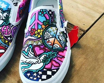 Custom slip on vans