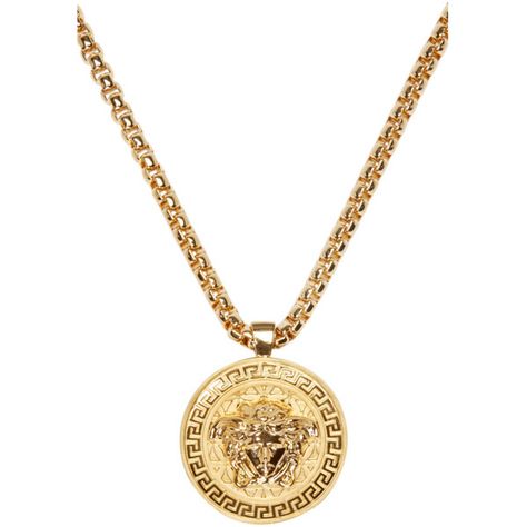 Versace Gold Medusa Medallion Necklace ($995) ❤ liked on Polyvore featuring men's fashion, men's jewelry, men's necklaces, mens box chain necklace, mens gold necklace, mens gold pendant necklace, mens pendant necklaces and mens gold chain necklace Mens Gold Pendant, Versace Jewellery, Mens Gold Necklace, Yellow Gold Cross Necklace, Medusa Medallion, Mens Gold Chain Necklace, Gold Necklace For Men, Gold Medallion Necklace, Men's Necklaces