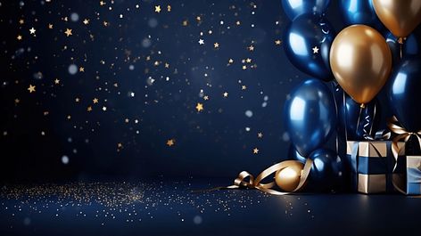 Blue Party Background, Party Banner Background, Luxury Christmas Party, Blue Balloons Background, Happy Birthday Background Design Landscape, Happy Birthday Blue Background, Blue Premium Background, Facebook Cover Photos Hd, Gift Background