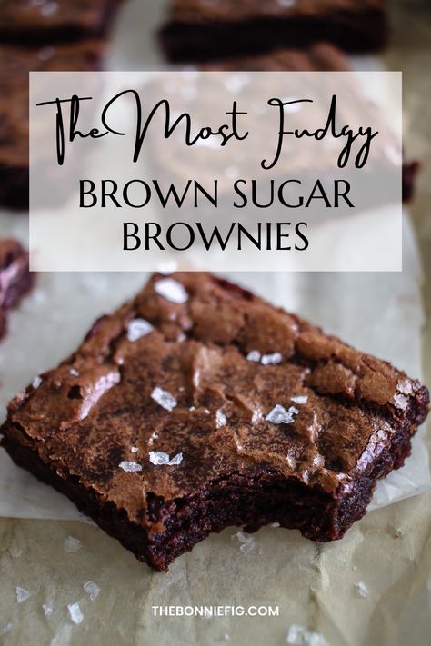 Easy Fast Brownie Recipe, Super Easy Brownie Recipe, Splenda Brown Sugar Recipes, Made From Scratch Brownies, Brown Sugar Recipes Easy, Desserts Without Brown Sugar, Brown Sugar Recipes Dessert, Healthy Brownie Recipe Easy, Easy Brown Sugar Cookies