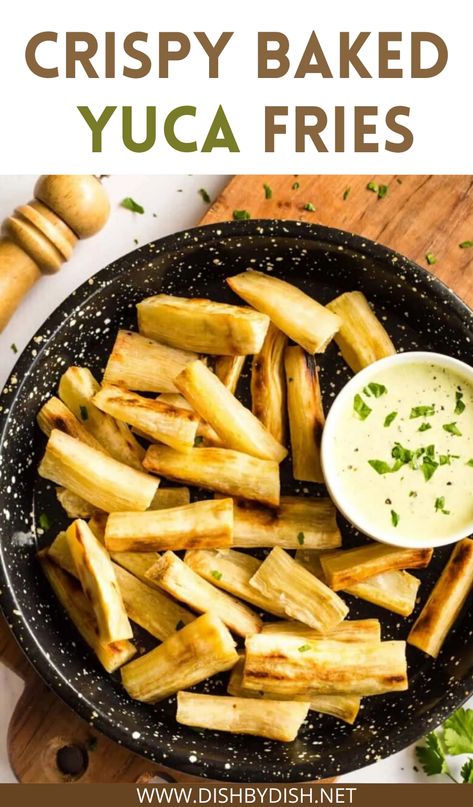 Yuca Fries, Yucca Recipe, Fries Recipe Oven, Yuca Recipes, Yucca Fries, Salty Recipes, Paleo Appetizers, Yam Or Sweet Potato, Lectin Free