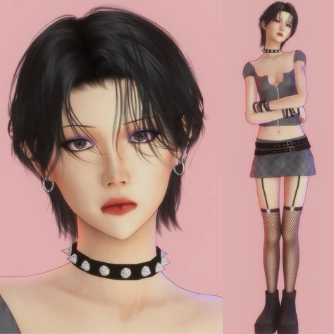 Nana Anime Sims 4 Cc, Sims 4 Cc Nana Osaki, Wolfcut Hair Sims 4 Cc, Sims 4 Nana Cc, Ts4 Female Cc, Wolfcut Sims 4 Cc, Nana Sims 4 Cc, Sims 4 Cc Wolfcut, Downloadable Sims