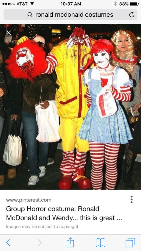 Fast Food Mascot, Mcdonalds Halloween, Wendy Costume, Food Mascot, 2015 Halloween Costumes, Halloween Costumes 2014, Annual Halloween Party, Box Costumes, Fantasy Fest