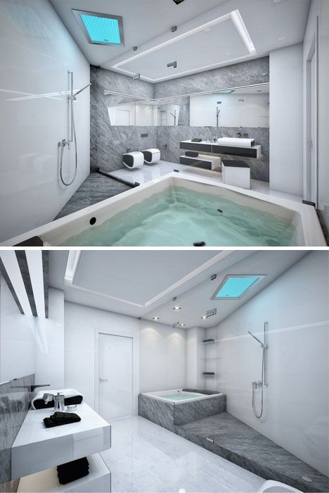 Bathroom Interior Minimalist, Triangle Bathroom, Interior Design Luxury Modern, Futuristic Bathroom, Apartment Bathroom Design, Futuristic Interior Design, Luxury Bathroom Interior, Luxury Bathroom Master Baths, Minimalist Dekor