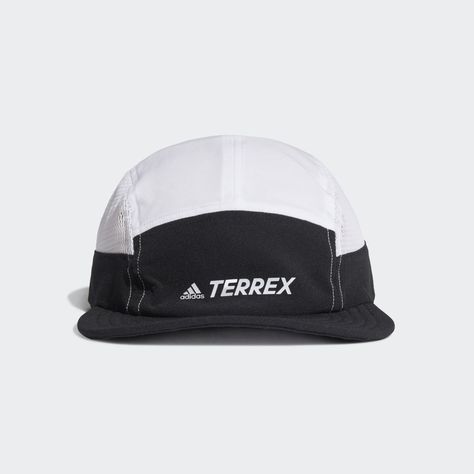 On your hike or run, this adidas five-panel cap breathes so you can log the miles in comfort. Moisture-absorbing AEROREADY ensures you stay dry.This product is made with Primegreen, a series of high-performance recycled materials. Five Panel Cap, Adidas Top, Five Panel, White C, Adidas Terrex, Adidas Online, Black Adidas, A Series, Recycled Materials